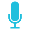 A microphone icon representing Language USA's multilingual audio services.